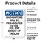 Signmission Shoplifters Will Be Prosecuted OSHA Notice Sign, Plastic, 10in W x 14in L, 2PK OS-2PACK-NS-P-1014-V-16581 - alternate 6